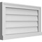 Ekena Millwork Vertical Surface Mount PVC Gable Vent w/ 2"W x 2"H , Brickmould Sill Frame, 28"W x 16"H GVPVE28X1603SN - alternate 5
